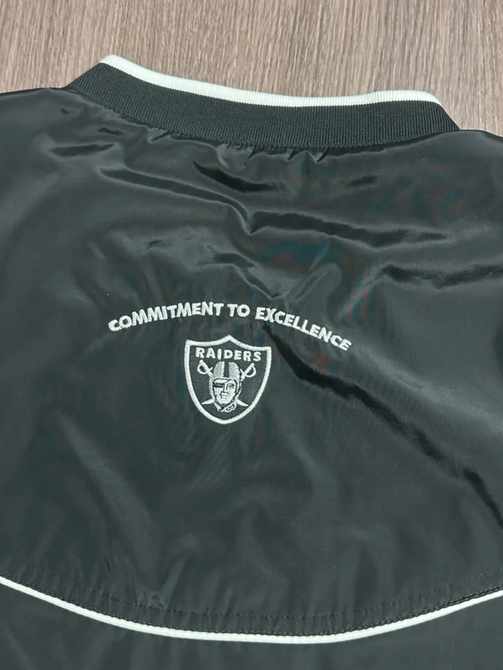 Vintage 90s Oakland Raiders Windbreaker Jacket Reebok Pullover - Picture 6 of 9